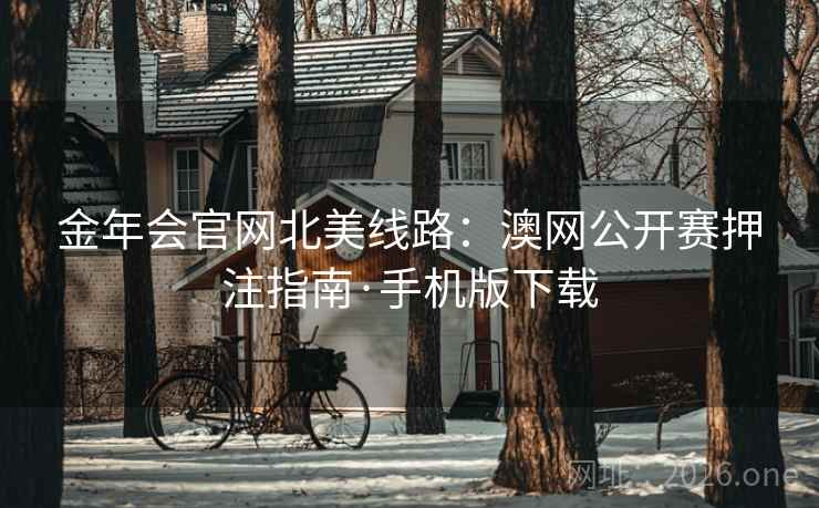 金年会官网北美线路:澳网公开赛押注指南·手机版下载 金年会官网北美线路:澳网公开赛押注指南·手机版下载